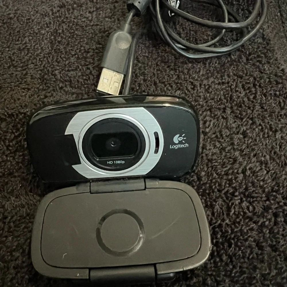 Logitech 1080p Silver and Black Webcam